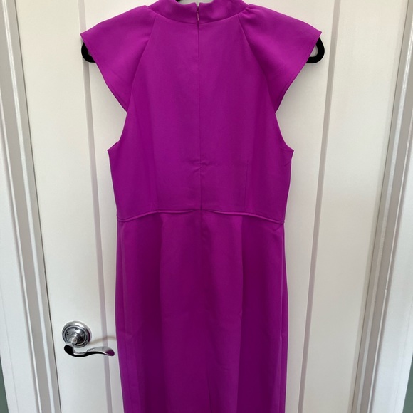 J. Crew Ruffle-Front Sheath Dress in 365 Crepe, Size 4 - Picture 5 of 5